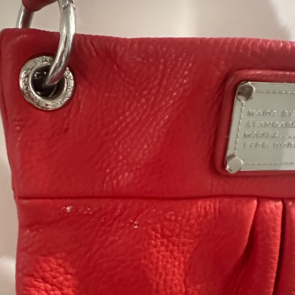 Marc by Marc Jacobs Red Leather Crossbody  Bag - Picture 7 of 11